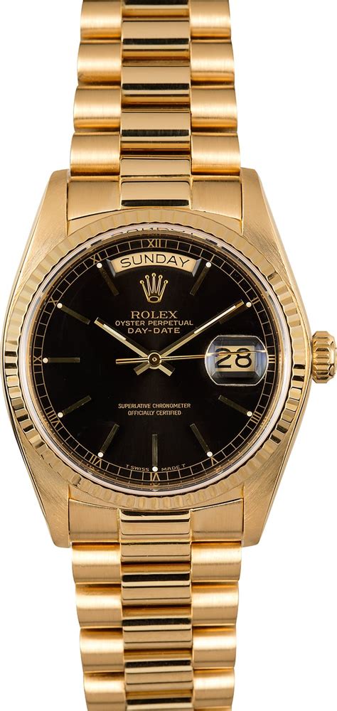 rolex 18238 black dial|rolex 18038 vs 18238.